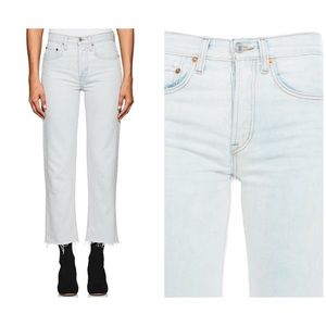 RE/DONE LEVI’s Ultra High Rise Straight Raw Hem 27